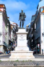 Lisbon, Lisboa, Portugal, Duke of Terceira Statue, Terceira Square