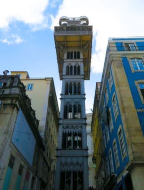 Elevador de Santa Justa, Santa Justa Elevator, Santan Justa Lift, Baixa, Lisbon, Lisboa, Portugal